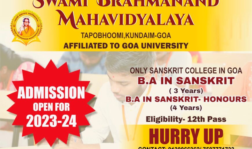 Admissions Open for 2023-24